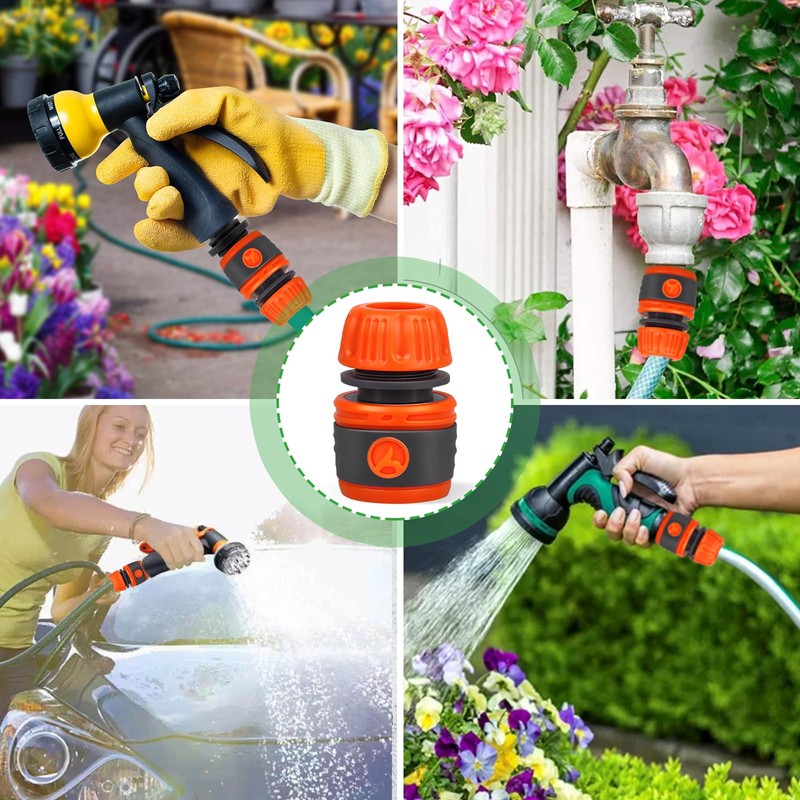 Hose Coupling Set of 3 13 mm Hose Connector with