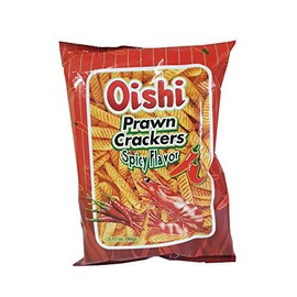 Oishi Prawn Crackers Spicy Flavor 3.17oz (90g)