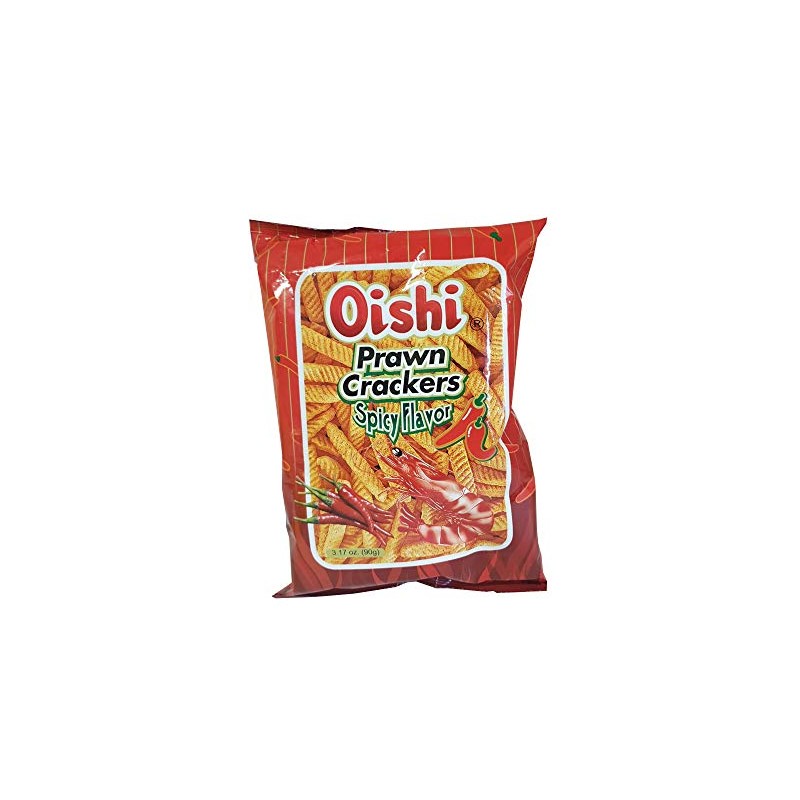 Oishi Prawn Crackers Spicy Flavor 3.17oz (90g)