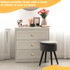 YBCCBY 12 Pack Gold Cabinet Knobs, Pumpkin-Shaped Brass Handle, 28mm