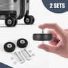Xuzxinze 2 Sets of Luggage Suitcase Replacement Wheels Axles Deluxe