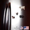 Bella Haus Design Farm Animal Refrigerator Magnet Set | Polyresin