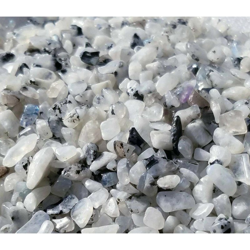 Rainbow Moonstone Gemstone Chip Nugget No Hole Undrilled For Bottle