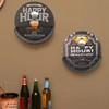 Wall Bottle Opener and Catcher Retro Design Decorative Beer Bottle