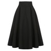 Dark Academia Clothing High Waisted Fall Winter Midi Black Pleated