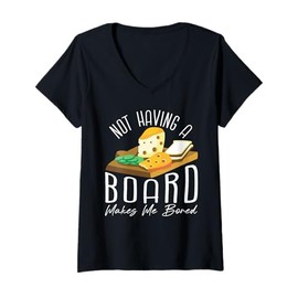 Womens Charcuterie Artist Board Making Cheese Lover Charcutiere V-Neck T-Shirt