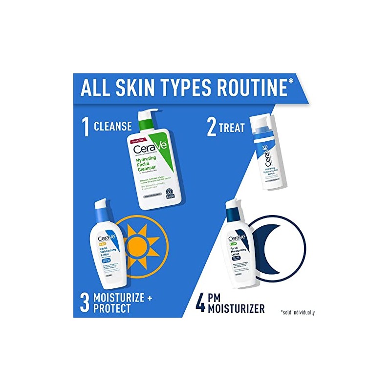 Cerave Loción Hidratante Facial Ultra Liviana Onzas