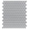 Merola Tile Metro Penny Glossy Light Grey 9-3/4" x 11-1/2"