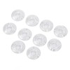 10Pcs Guitar Effect Pedal Footswitch Topper ABS Clear Single Pedal