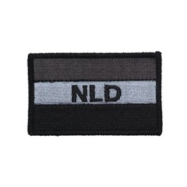 2 Pcs NLD vintage flag Embroidered Appliques Patch with Hook and Loop Fastener Backing- Punk Style Tactical Crochet Badge suitable for Vests,Jackets, Backpacks,and Clothing