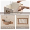 StorageWorks Large Clothes Storage Bins, Fabric Boxes with Divider Board,