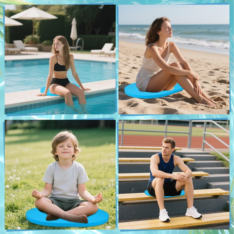 HFYZZ 4 Pcs Poolside Seating Mat - 17.7 x 13.4