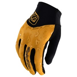 Troy Lee Designs Motocross Motorcycle Dirt Bike Racing Mountain Bicycle Gloves, Womens ACE 2.0 Glove (Panther Honey, Small)