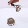 ccHuDE 2 Pcs Metal Hand Bells Loud Call Bells Large