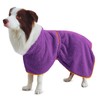 Bienbee Soft Dog Bathrobe，Super Absorbent & Quick-Drying Dog Robe with