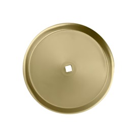 BRIXWELL Closet Back Plate Metal Material, Polished Brass Finish, 2-3/4" Diameter for Cabinet Knobs, Drawer Pulls, and Wardrobe Hardware in Closet Doors and Furniture Applications