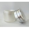 1.7 oz/ 50 ml White Airless Refillable Jar - leak
