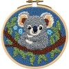 DIY Punch Needle Kits for Beginners Cute Cartoon Koala Portrait