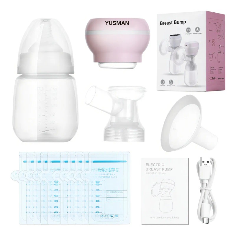 Extractor de Leche Eléctrico 3 Modos 9 Niveles Usb YUSMAN