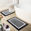 smiry Microfiber Non-Slip Bath Mats for Bathroom, Extra Soft Absorbent