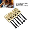 6Pcs Electric Guitar Bridge Saddle Double Locking Tremolo Metal Roller