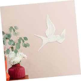 Gatuida 3d Bird Model Wall Decor Bird Statue Wall Hanging for Home Outdoor Resin Craft