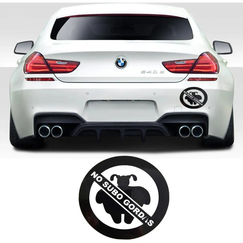 Calcomania No Subo Gords Sticker Universal Decoractivo Auto Broma Divertida