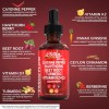 Vascu Flow Cayenne Pepper Liquid Drops Hawthorn Beef Root Turmric