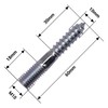 SKIR'CO (15 pcs) Hanger Bolts M10 x 60 mm, Double