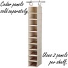 Household Essentials Hanging Shoe Organizer, 10 Wide Cubbies with Cedarline