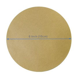 Parchment Paper Rounds 6 inch 200 Sheets, Non-Stick Baking Paper for Separate Hamburgers patties, Cookies & Other Foods, Air Fryer Liners