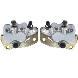 Vanlison Front Left Right Brake Calipers Set with Pads Compatible with Yamaha Rhino 450 660 700 YXR450 YXR660 YXR700 Replace Part # 5B4-2580T-01-00 5B4-2580U-01-00