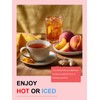 TeeLux Ginger Peach Turmeric Tea Bags, Warm Ginger with Tart
