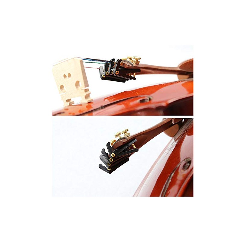 Jiayouy 4Pcs Violin Fine Tuners 3/4-4/4 String Adjuster Fine Tuner