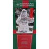 Christmas 24% Lead Crystal Santa Clause Taper Candle Holder