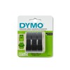 DYMO Self-Adhesive Embossing Labels White Print on Black Tape 3/8-Inch
