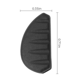 HILEEN 6 Pairs Eyeglass Nose Pads, Push-in Silicone Replacement Nose Pads, Anti-slip Nose Piece Pads for Eyeglasses Sunglasses- 18mm×9mm