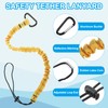 MECCANIXITY Retractable Tool Lanyard 3ft with Single Aluminum Buckle and