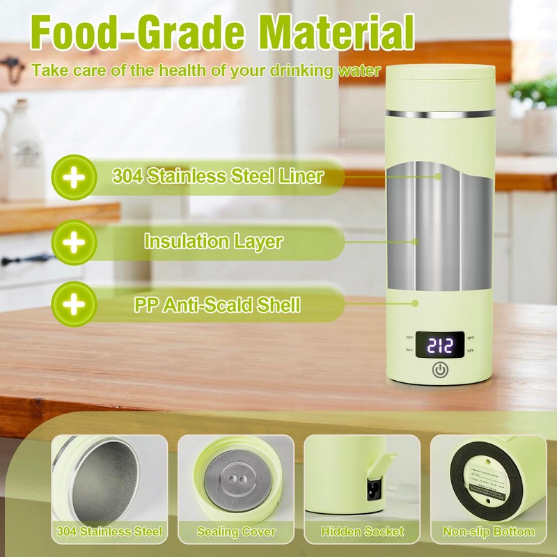 Travel Electric Kettle Portable Mini Kettle,Small Hot Water Boiler with