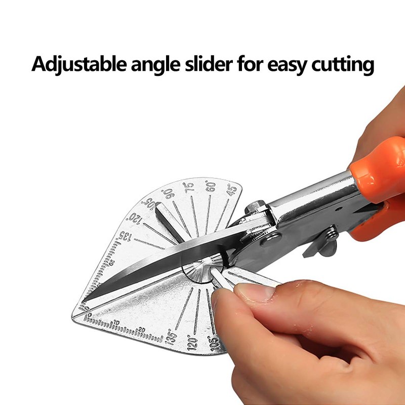 Qixuer 2 Pieces Multi Angle Miter Shear Cutter Hand Tools,Mitre