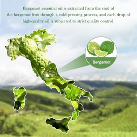 EVOKE OCCU Evoke Occu Aceite Esencial De Bergamota 4 Oz, Aceite Puro De Bergamota Para Masaje De La Piel Aromaterapia Difusor De Vela Fabricación De Jabón- 4 Fl Oz