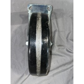 Payson NEW 8" x 2" Rigid Caster w/ Phenolic Wheel 1000lbs, Greasable, Oil Resistant