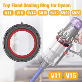 RUKHOOL Dust Bin Top Fixed Sealing Ring for Dyson V11 V15 Replacement Parts SV14 SV15 SV22 SV17 Vacuum Cleaner Repair Accessories Canister Ring Dust Bucket Attachment Dirt Container Cup Seal Part