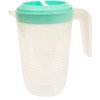 Plastic 2 Litre Reusable Multi Purpose Jug with Coloured Lid