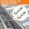 14-Pack 5 Inch Quick Screw Gutter Hangers for 5" K-Style