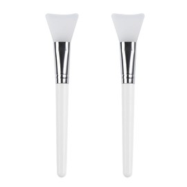 Face Mask Brush, Hairless Silicone Cosmetic Scrapers, Facial Mud Mask ​Applicator Brush, for Applying Facial Mask, Eye Mask, Serum or DIY (2 Pcs)