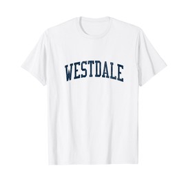 Westdale TX Vintage Athletic Sports JSN2 Navy Print T-Shirt