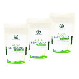 Alga Espirulina+chlorella En Polvo 100 G 3 Pack