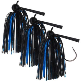 Reaction Tackle Football Jig (3-Pack) 3/8 oz Black/Blue