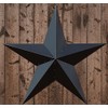Primitive Home Decors Rustic Black 36" Dimensional Barn Star